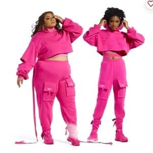 Reebok Women’s Cardi B knit sweatpants (NWT, size 1x)